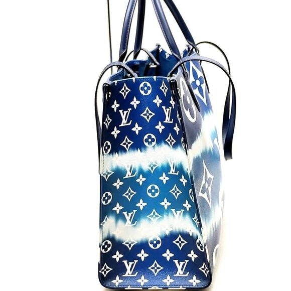 PRISTINE Authentic Louis Vuitton Monogram Escale Onthego GM Tote Bag - Picture 2 of 8